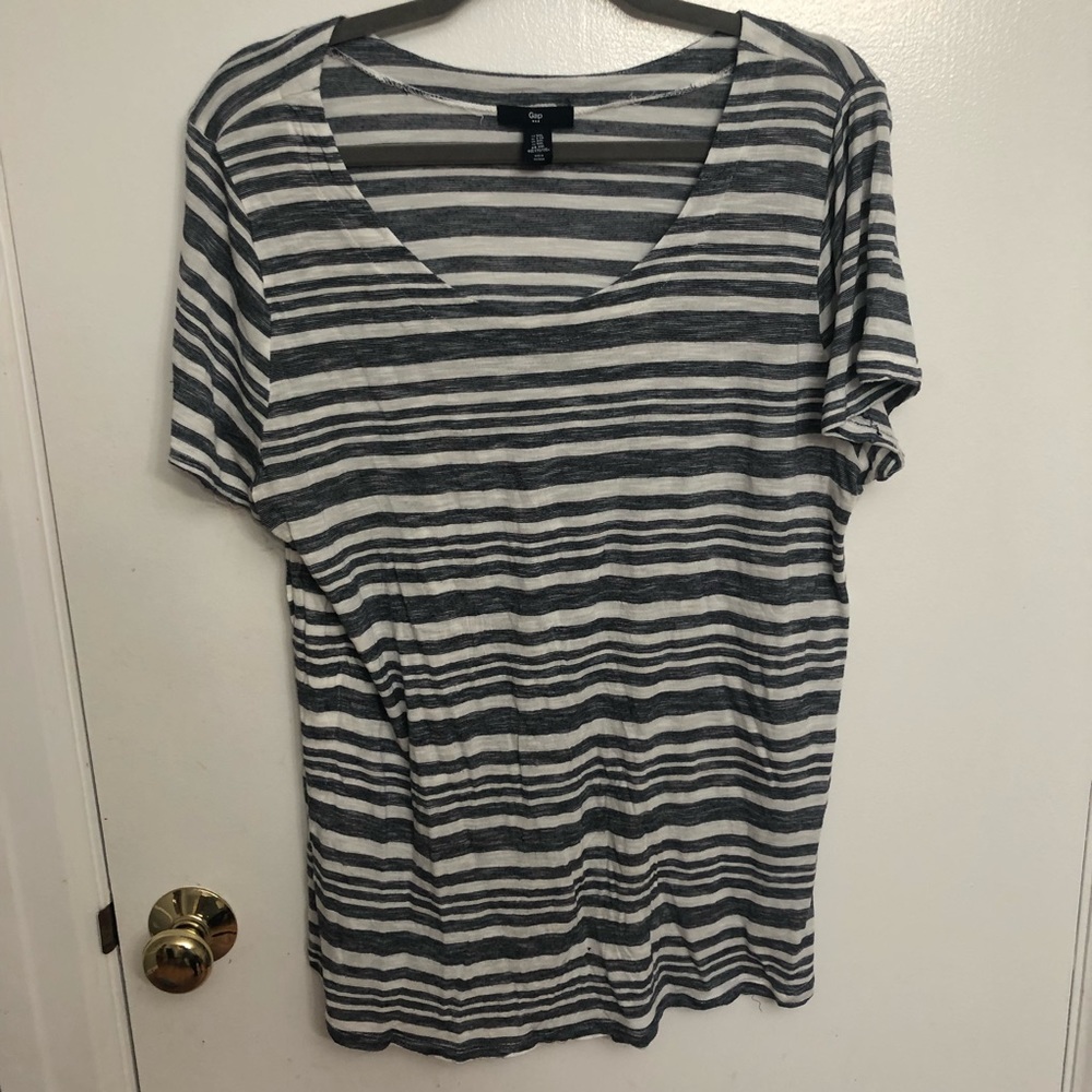 Gap shirt. Navy and white stripes